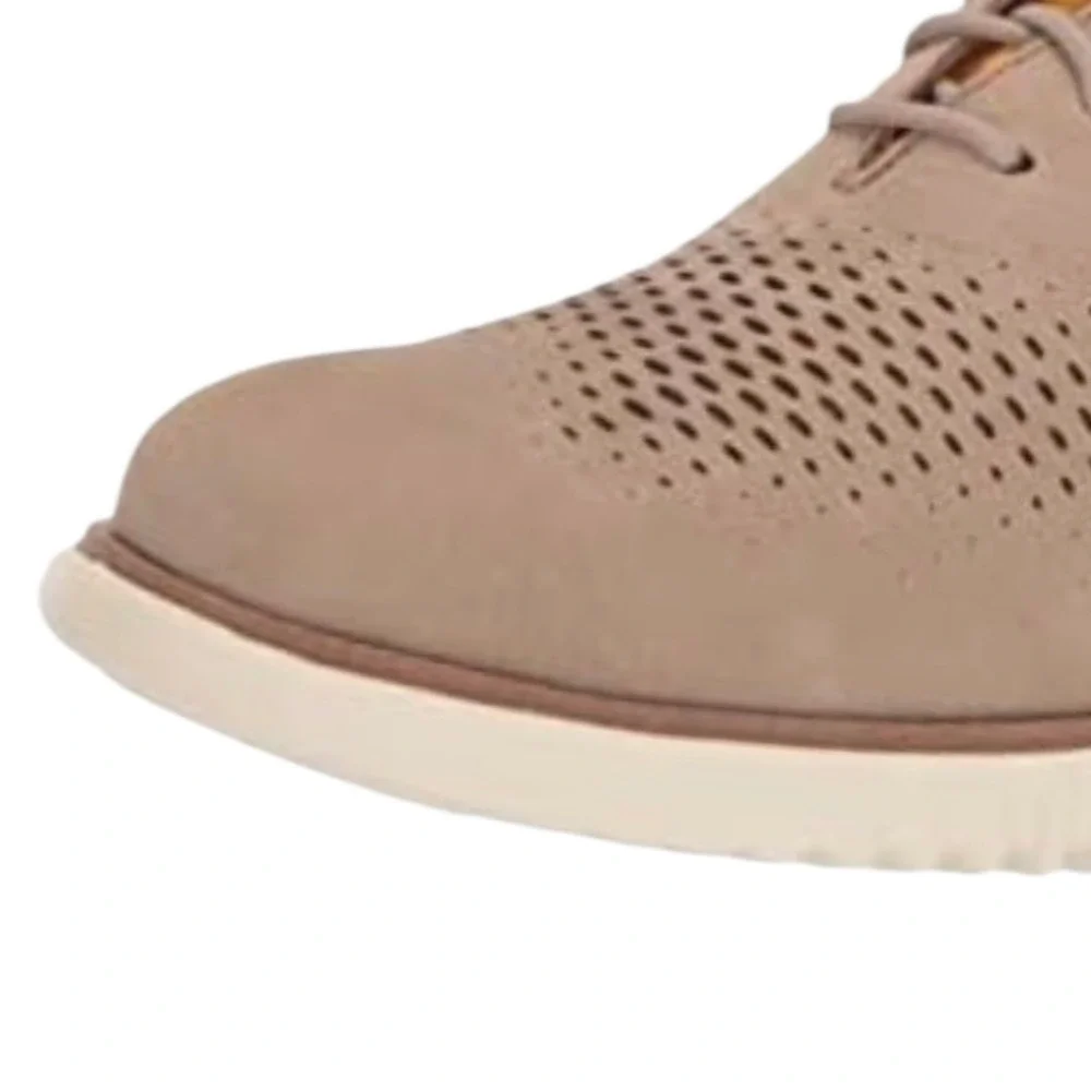 Cole Haan Men's 2 Zerogrand Laser Wingtip Oxfords Size‎ 8 M Color Dune Ivory NEW